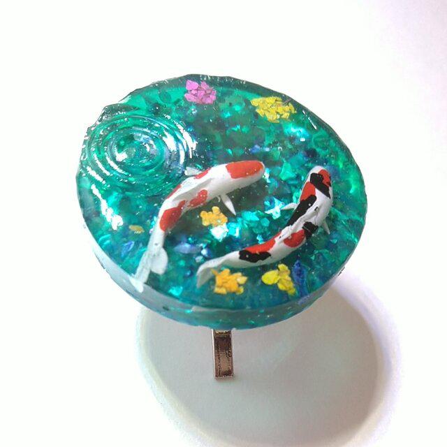 錦鯉　幻想的なモネの池　アクアリウム　ポニーフック