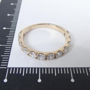 IMCA リング 指輪 天然ダイヤモンド 1.00ct K18 18金 ラウンドブリリアントカット ジュエリー 9.5号 総重量2.0g 鑑別書付  極美品□AY005s□