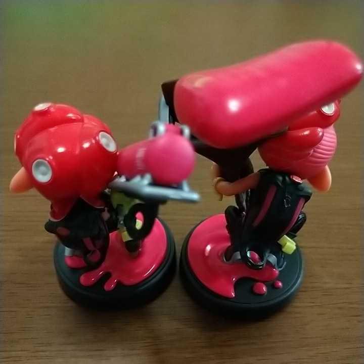 初期化済みスプラトゥーン２アミーボamiiboタコガールとタコボーイ任天堂Switch美品