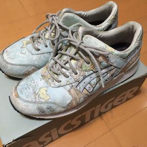 ゲルライト3 ASICS atmos GEL-LYTE Ⅲ WORLD MAP 世界地図 アシックス アトモス ワールドマップ