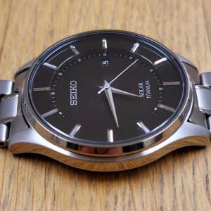 箱付き SBPX103 セイコー ソーラー チタニウム ブラックダイヤル V157-0BX0 SEIKO SPILIT TITANIUM