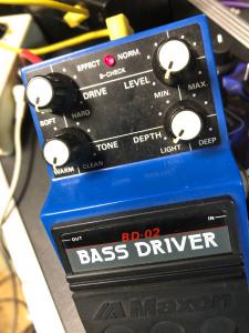 (美品) MAXON BD-02 Bass Driver エフェクター