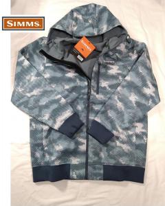 1円 新品 SIMMS シムス ローグフーディ ROGUE FLEECE HOODY (L) ソフトシェル パーカー HEX CAMO STORM