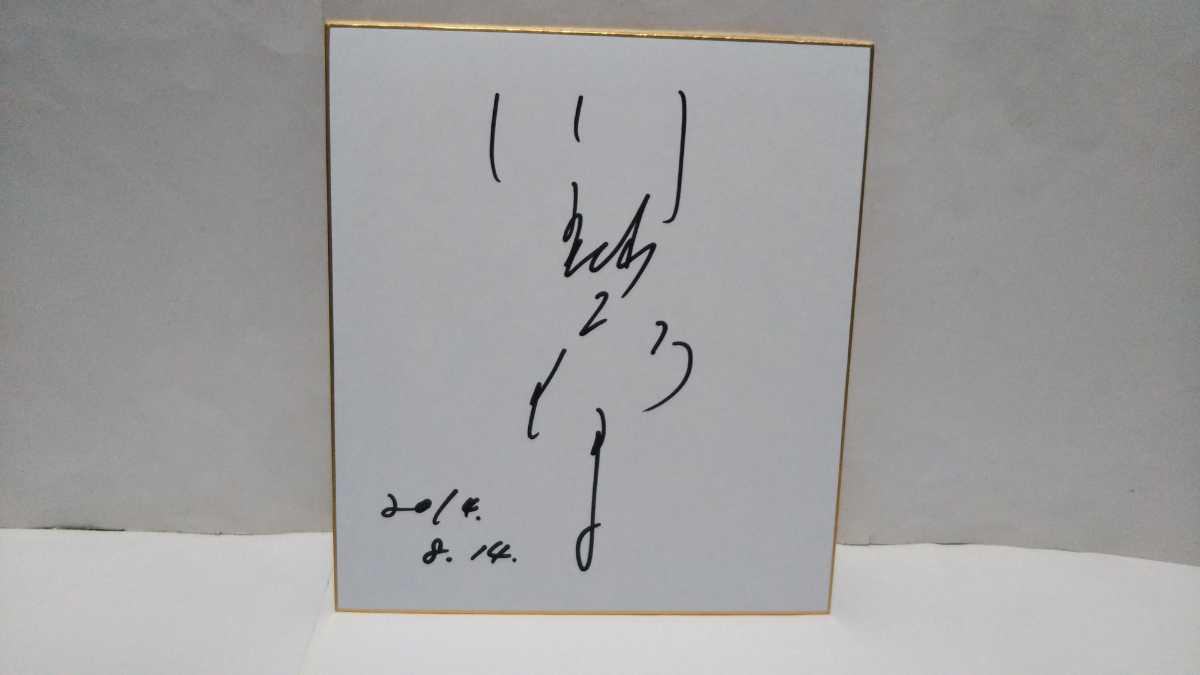 即決！川上麻衣子 直筆サイン色紙★2L写真1枚付★