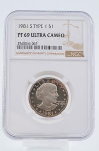 NGC鑑定 PF69】1981 硬貨 NGC PF69 ULTRA CAMEO-