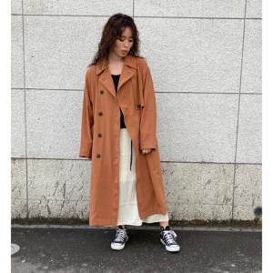 MOUSSY❤︎ DRAPE LOOSE TRENCH COAT