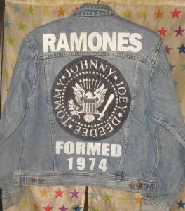 ラモーンズ RAMONES PUNK【手描き バックペイント ライダース