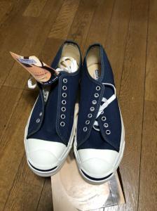 コンバース ジャックパーセル converse jack purcell 未使用 デッドストック NAVY deadstock USA 27.5cm  US9 ネイビー 紺 カート コバーン