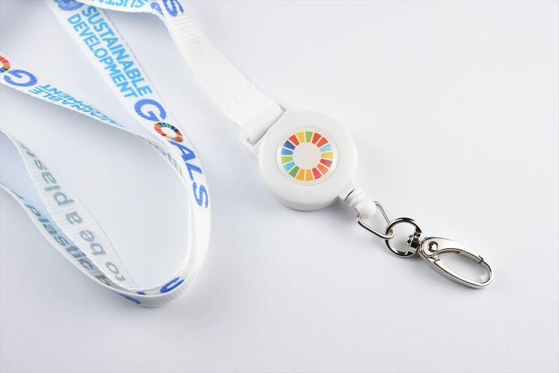 SDGs キーホルダー 国連本部正規輸入品 ピンバッジ代替 新生活 - 小物