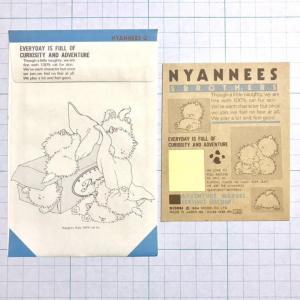 昭和レトロ Nyannees ニャンニーズ 封筒 シール 80年代ファンシー文具
