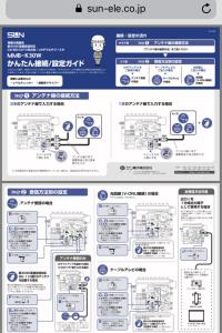 ☆4K8K対応☆新品未使用☆サン電子☆MMB-K30W☆地デジ.BS.CS.CATV.UHF高利得ブースター☆