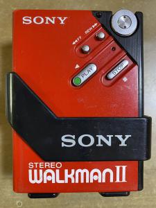 通電 OK SONY ウォークマン WM-2 赤 レッド WALKMAN カセット 