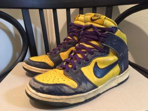 希少 NIKE DUNK HIGH LE 1998 復刻 紺黄 藤原ヒロシ 27.0cm US9