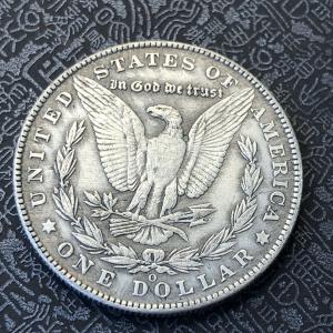 (YM-642)古銭 外国硬貨 アメリカ合衆国 ルンペン記念幣 モルガン 大型銀貨 22.96g