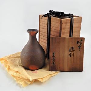 備前焼 BIZEN◇佐藤 圭秀(さとうけいしゅう) 徳利 窯変 酒器 高さ13.5