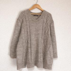 チャオパニック　羊毛混みケーブルニット　セーター　CIAO PANIC★