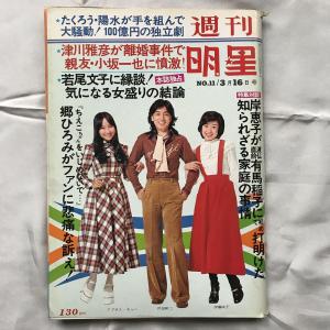 週刊明星 864号 1975 昭和50年3月16日 NO.11/3月16日 山口百恵 麻丘めぐみ 沢田研二 桜田淳子 あべ静江 壇ふみ ちあきなおみ  郷ひろみ