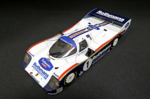 ハセガワ1/24 ポルシェ PORSCHE 962C ロスマンズ 完成品 ウレタンフィニッシュ