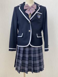 送料無料】制服 N高等学校 制服 女子 Lサイズ ブレザー スカート リボン 一度のみ着用 美品 角川ドワンゴ学園 みちょぱ 志倉千代丸