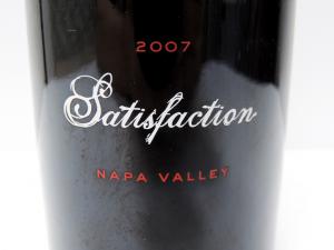 サティスファクション Satisfaction 2007 ワイン 750ml 14% ローリング・ストーンズ ミック・ジャガー監修  日本国内2000本限定 希少 ○