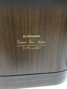 パイオニア スピーカーペア Pioneer S-77 twinSD 木目調 引取 発送 引き取り 可