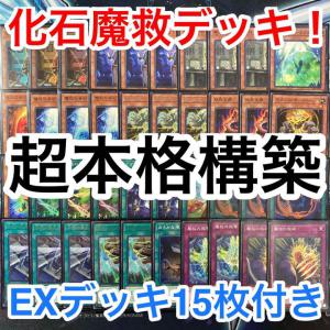 超本格構築 遊戯王 化石魔救 アダマシア デッキ メイン40 エクストラ15 b