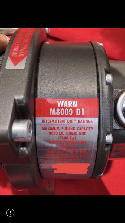 WARN(M8000 D1)新品ウインチ)12v)