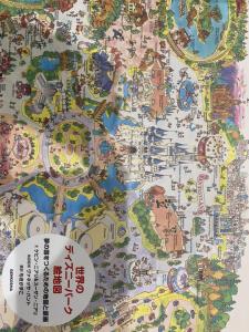 世界のディズニーパーク 絵地図 東京ディズニーランドマップ原画ポスター付