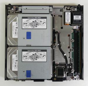 超小型サーバー! HPE ProLiant Thin Micro TM200 Server [Xeon D-1518 /メモリ8GB /HDD8TB(4TBx2)  /OS無し] 中古 J☆