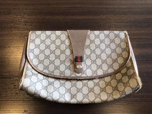 超希少 GUCCI オールドグッチ クラッチバッグ セカンドバッグ ヴィンテージ グッチ 1980年代 紙タグ