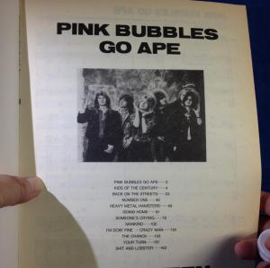 楽譜 Helloween Pink Bubbles Go Ape ハロウィン ピンク バブルズ ゴー エイプ バンドスコア 全音楽譜出版社 1992年