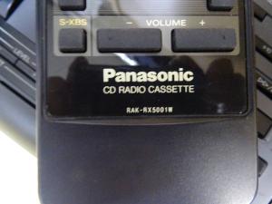 送料込】Panasonic パナソニック RX-DT9 CDラジカセ（純正リモコン付）