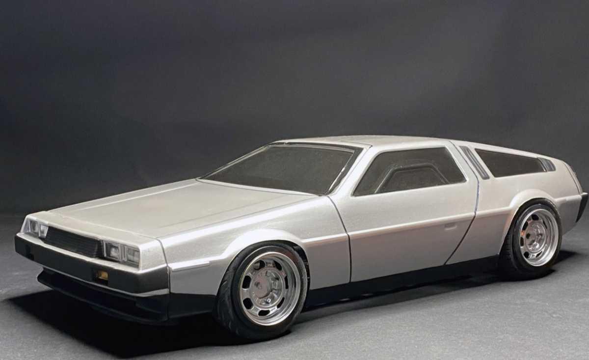 1/10 RC ボディ デロリアン DMC-12未塗装 新品 ラジコン 希少 (検 バックトゥーザフューチャー)