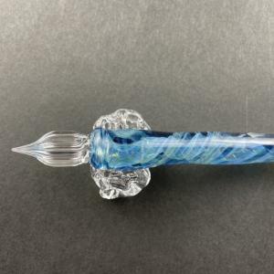 青のフューミングガラスペン_3