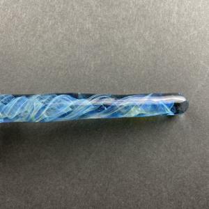 青のフューミングガラスペン_4