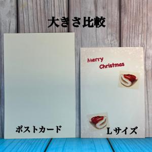 クリスマスカード　猫ちゃんのクリスマス　Ｌサイズ カード5枚セット　クリスマスカード　メッセージカード_3
