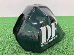 DF200E タンク 濃緑 スズキ 純正 中古 バイク 部品 SH42A ジェベル200 ノーマルガソリンタンク 燃料タンク 修復素材に ヘコミ無し