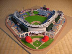 人気高品質Angel Stadium of Anaheimの建築模型　ロサンゼルスエンゼルスの本拠地 asa04 プロ野球