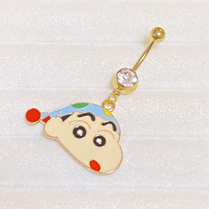 新品♡へそピアス クレヨンしんちゃん パジャマ - ピアス(片耳用)