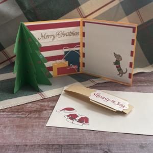 [クリスマス]立てて飾れるクリスマスツリーのカード_1