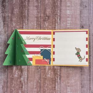 [クリスマス]立てて飾れるクリスマスツリーのカード_4