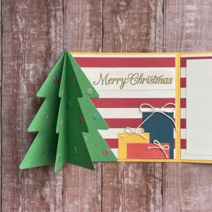 [クリスマス]立てて飾れるクリスマスツリーのカード_5