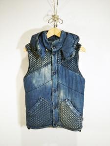 送料無料】twopeace ツーピース ami Hood Vest デニム ベスト ycv-010