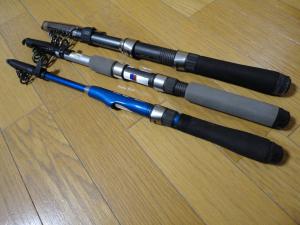 3本セット SHIMANO シマノ ホリデーパック パックロッド 振出 テレスコ