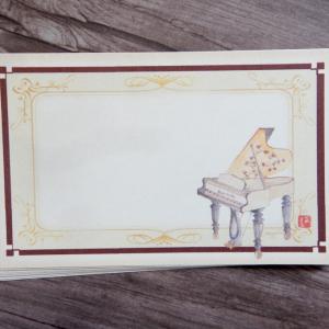 レトロ＊ピアノ喫茶＊メッセージカード５０枚　（１種類でも２種類混ぜてもOKです。）_3