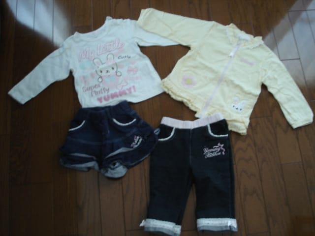 ユミー　Ｙｕｍｍｙ　女の子・キッズ　４点★９０ｃｍ　パーカー