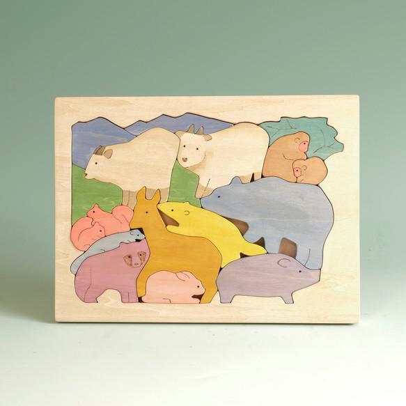 木のパズル　森のどうぶつ おもちゃ・人形 Igel Haus