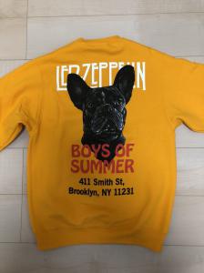 野村訓市 BOYS OF SUMMER ボーイズオブサマー CHARLES Crewneck Sweat クルーネック スウェットトレーナー 黄