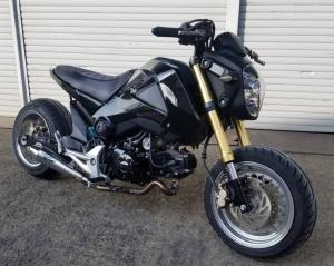 グロム125 MSX125 GROM USDM 太足 ロンスイ ワイドホイール ローダウン ruckus