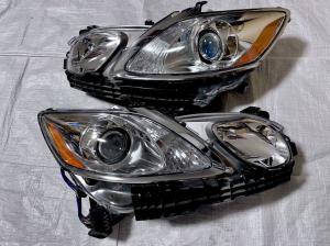 かなり綺麗 レクサス GS 19 後期 純正 HID ヘッドライト 350 430 460